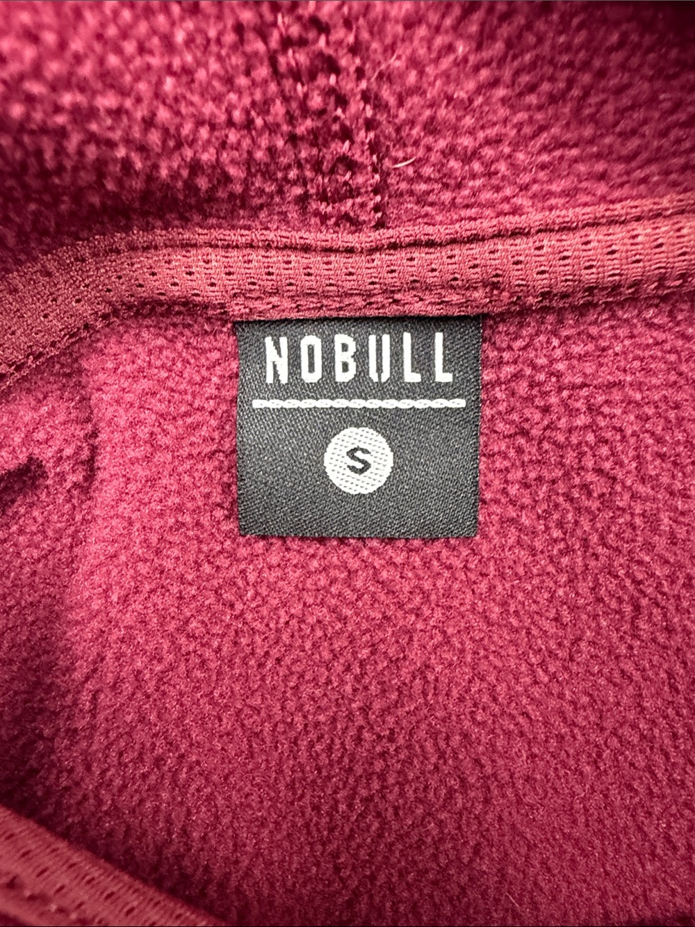 NOBULL Women's Burgundy Hooded Pullover Sweatshirt - Picture 5 of 9
